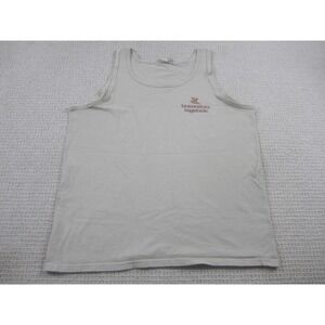 VTG‎ Hawaiian Legends Shirt Mens Large Beige Graphic Print Made In USA